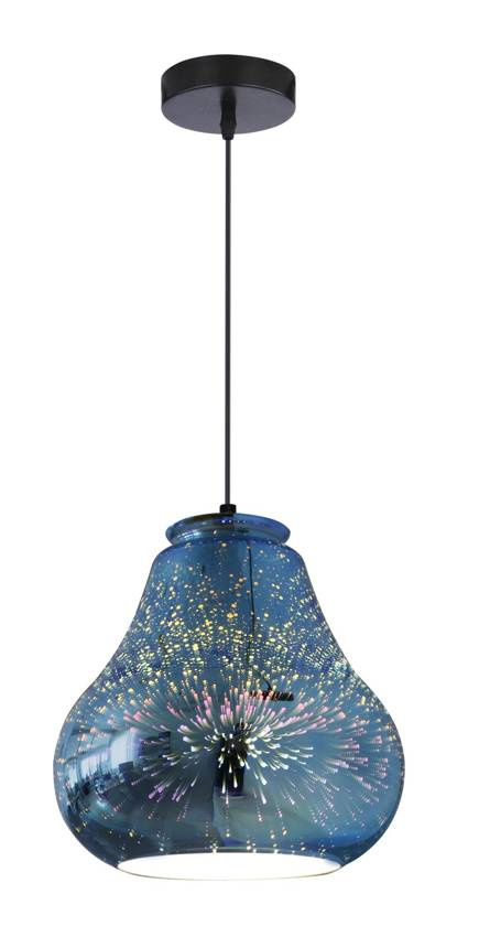 Závesná stropná lampa galaktická e27 3d