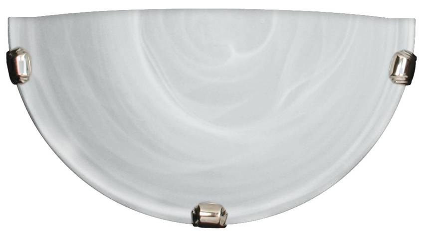 Stropná lampa Duna 1/2, biela, chrómová, držiak, 60W