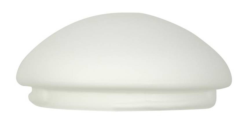 Biele sklenené okrúhle tienidlo na lampu 27 cm pre stropnú lampu Roda 32