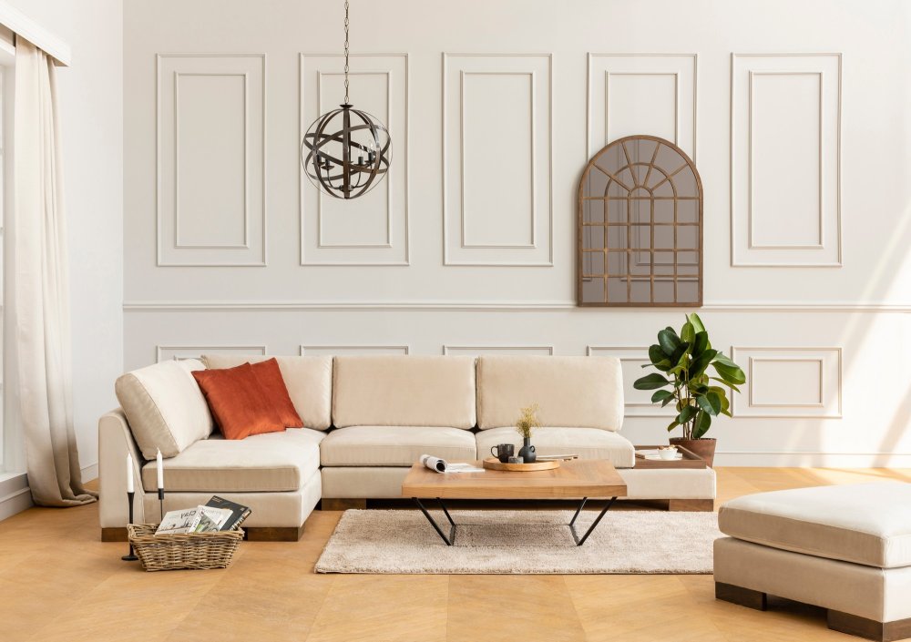 Rohová sedací souprava Tulip Corner Left Without Pouf - Beige (obrázek 9)