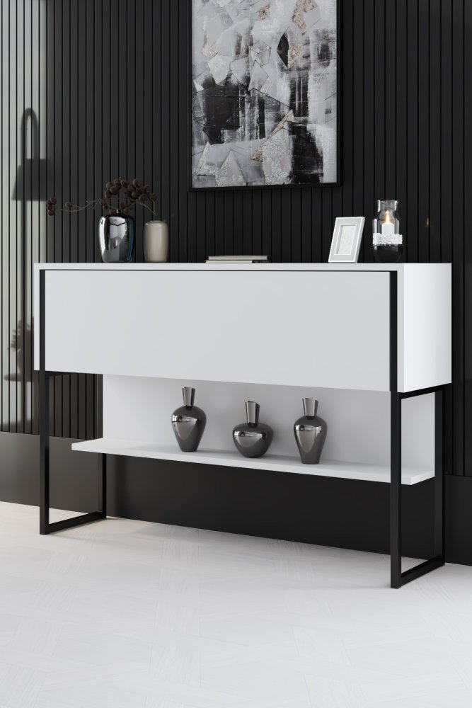 Komoda Luxe - Black, White