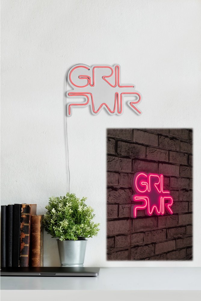 Dekorativní plastové LED osvětlení Girl Power - Pink (obrázek 8)