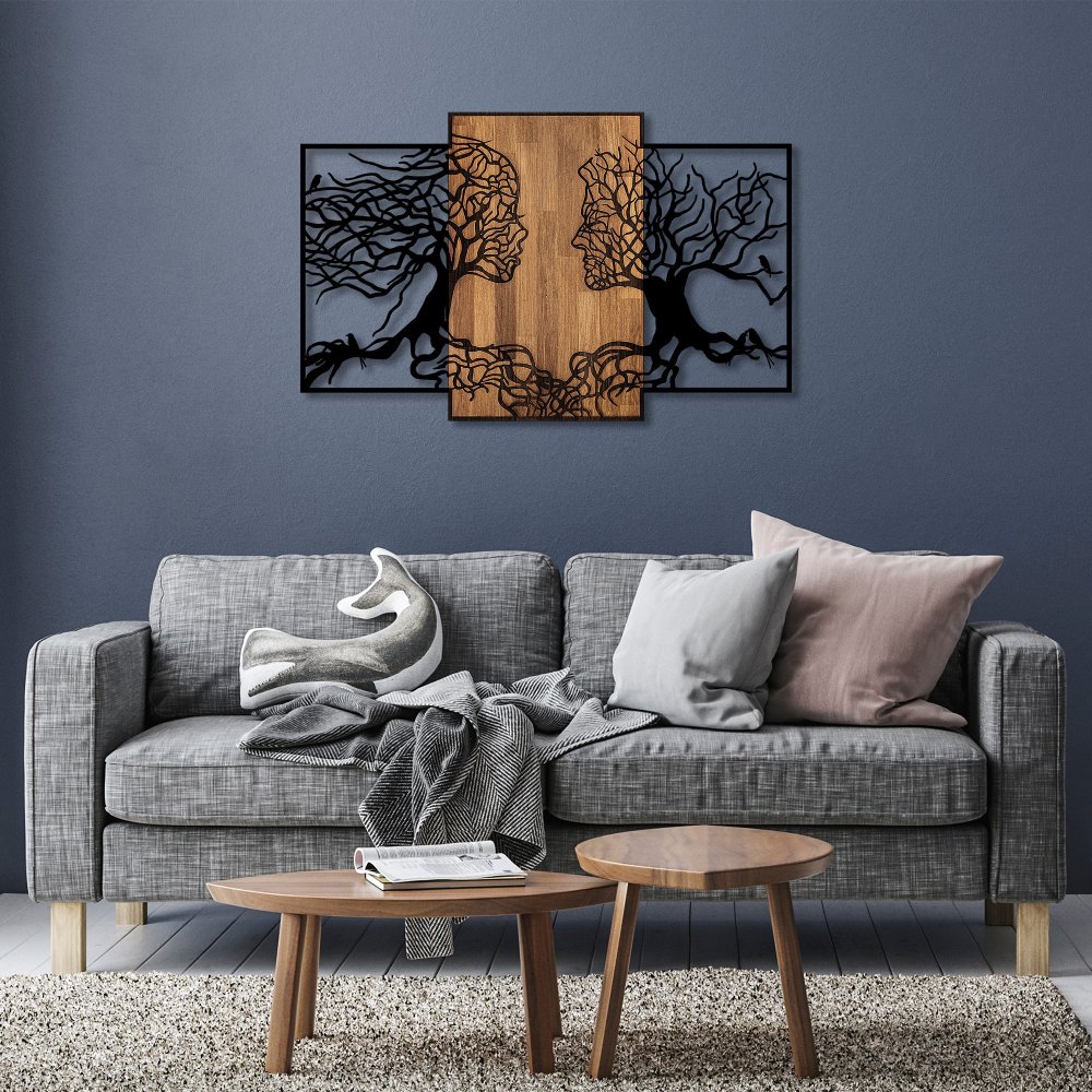 Dekorativní dřevěný doplněk na zeď Tree Love - 312 (obrázek 7)