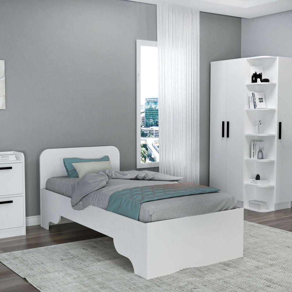 Rám jednolôžkovej postele Luses - White