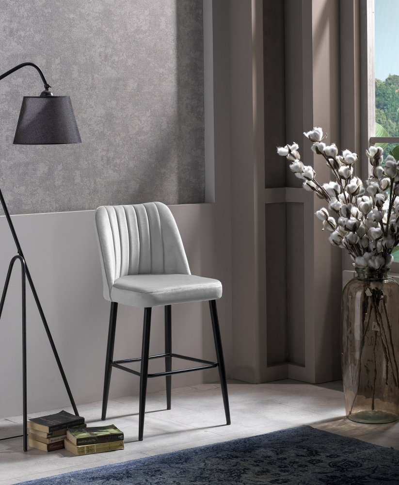 Bar Stool Set (2 Pieces) Vento - Cream