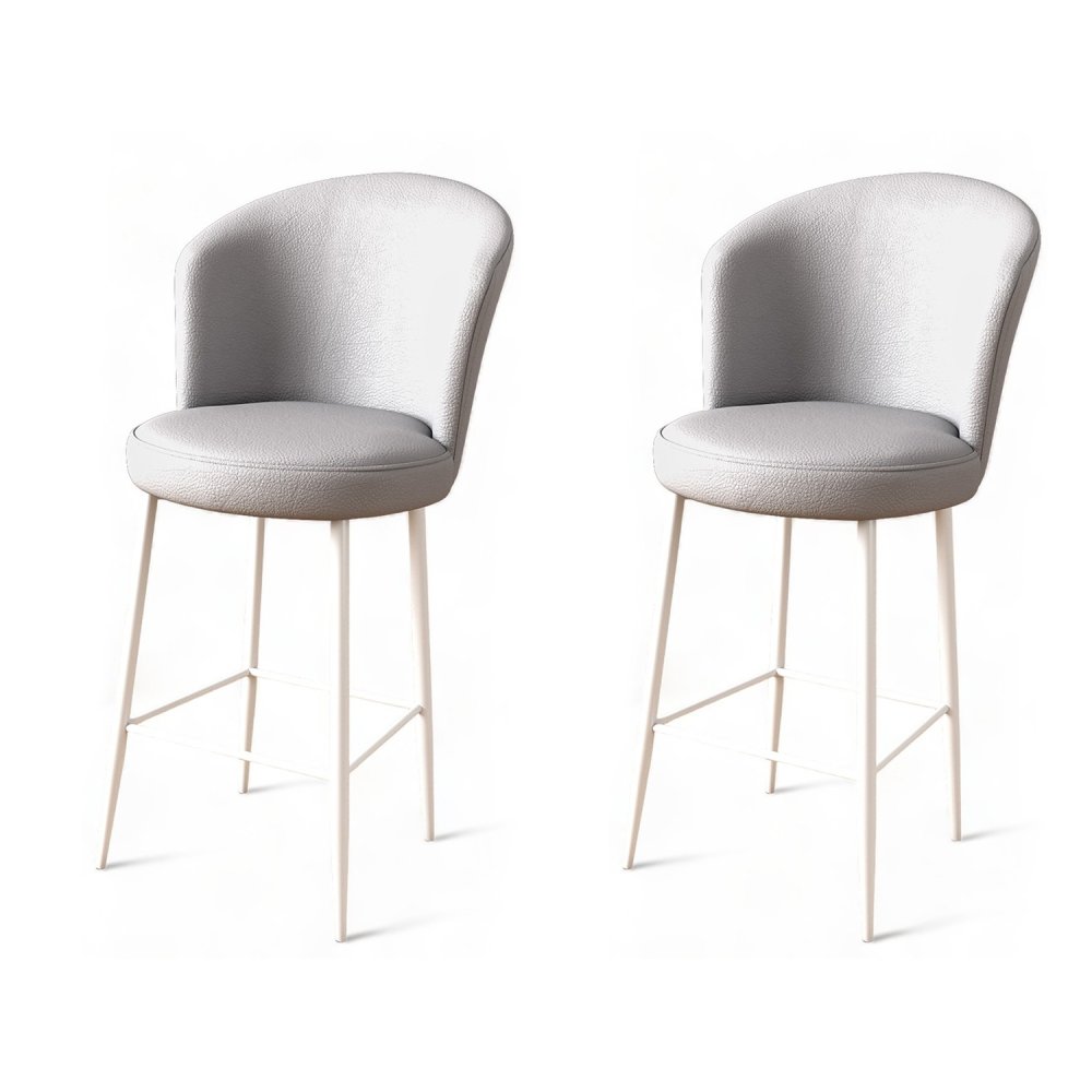 Bar Stool Set (2 Pieces) Uras - Grey, White (obrázek 2)