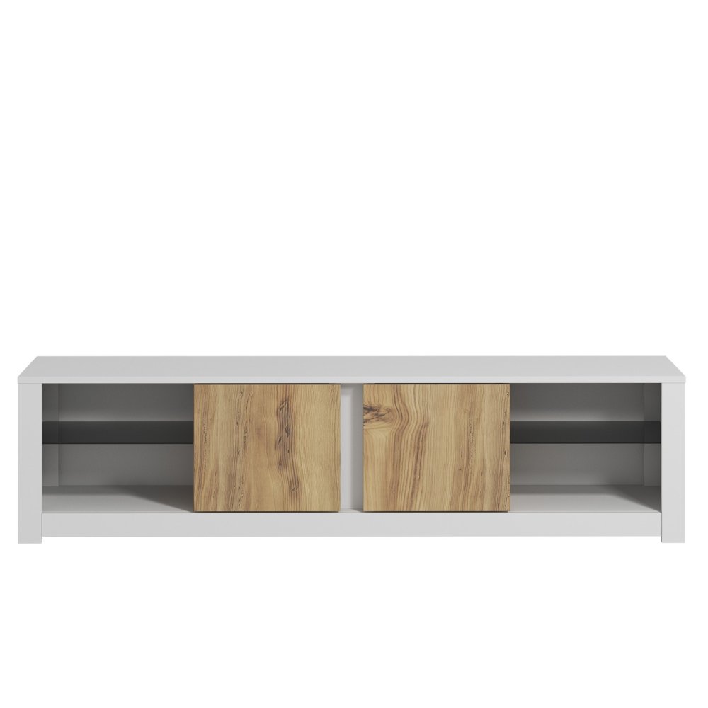 TV stolek Aydos - White, Oak (obrázek 6)