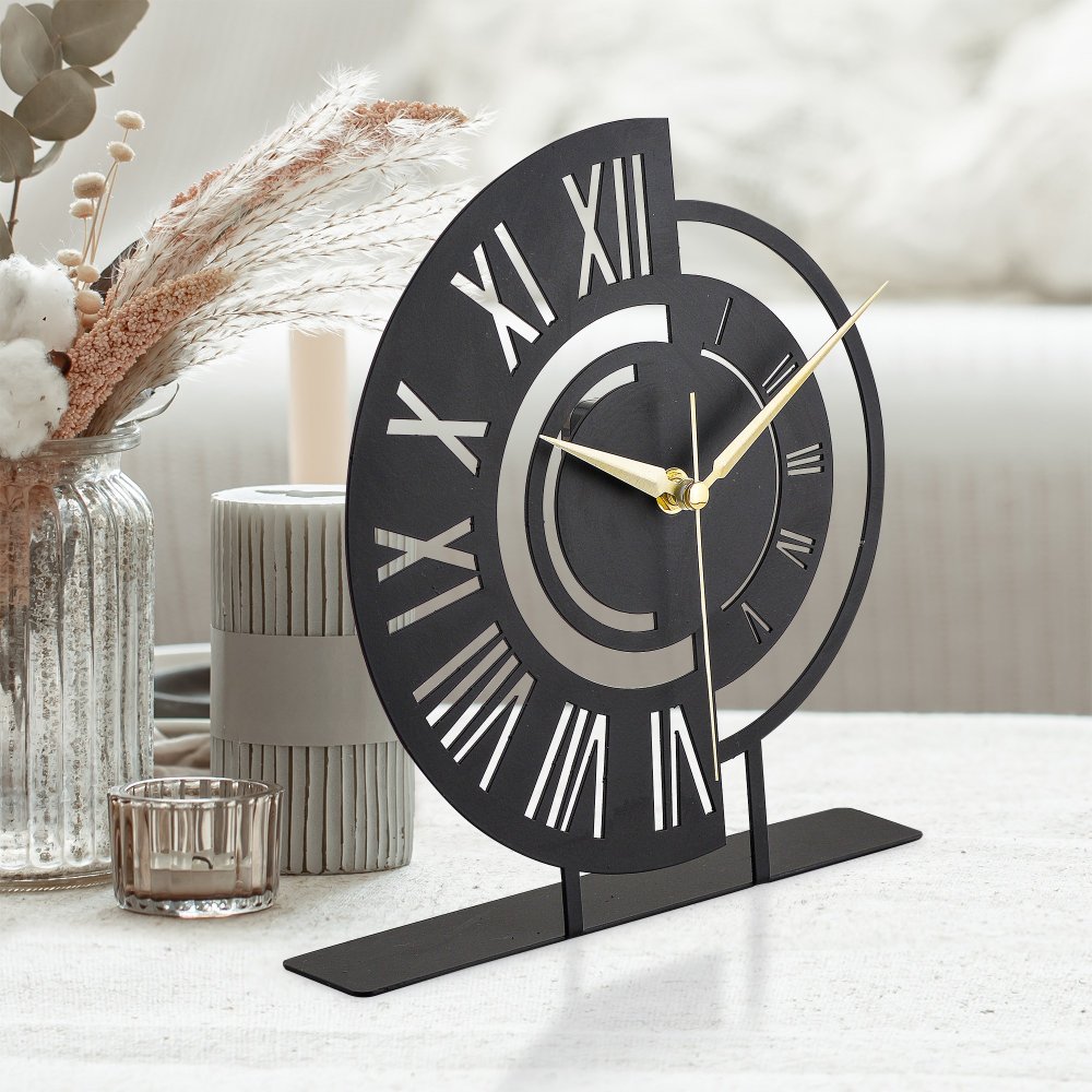 Dekoratívne hodiny Ruota - Black