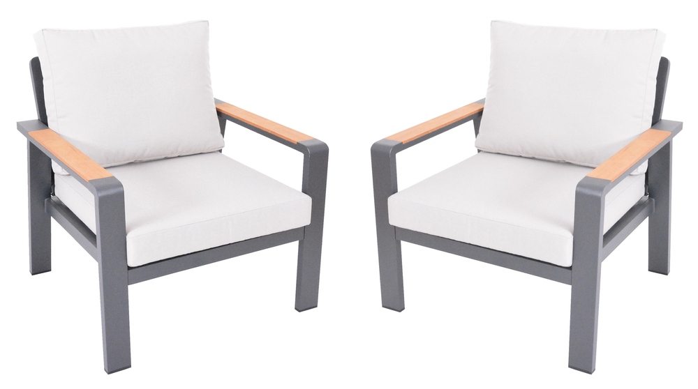 Záhradné kreslo 2 ks ROTTERDAM DUO Rojaplast