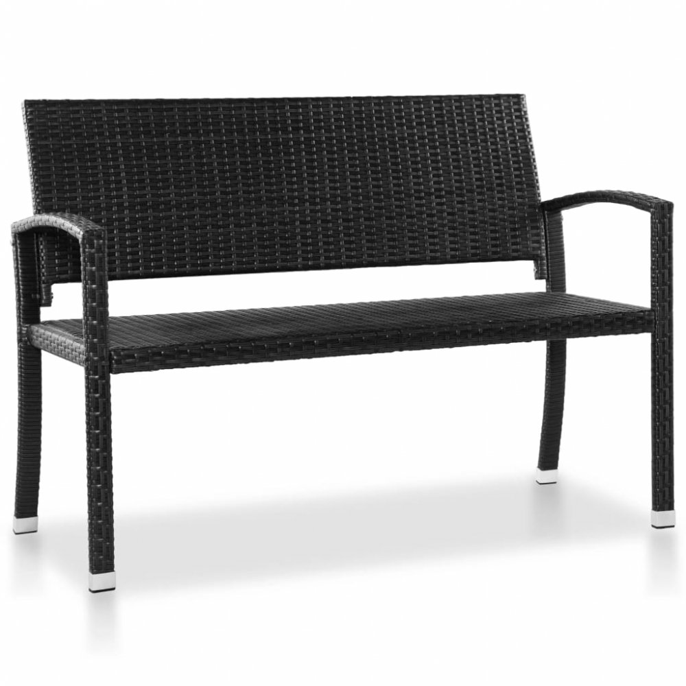 Záhradná lavica 122 cm polyratan Dekorhome