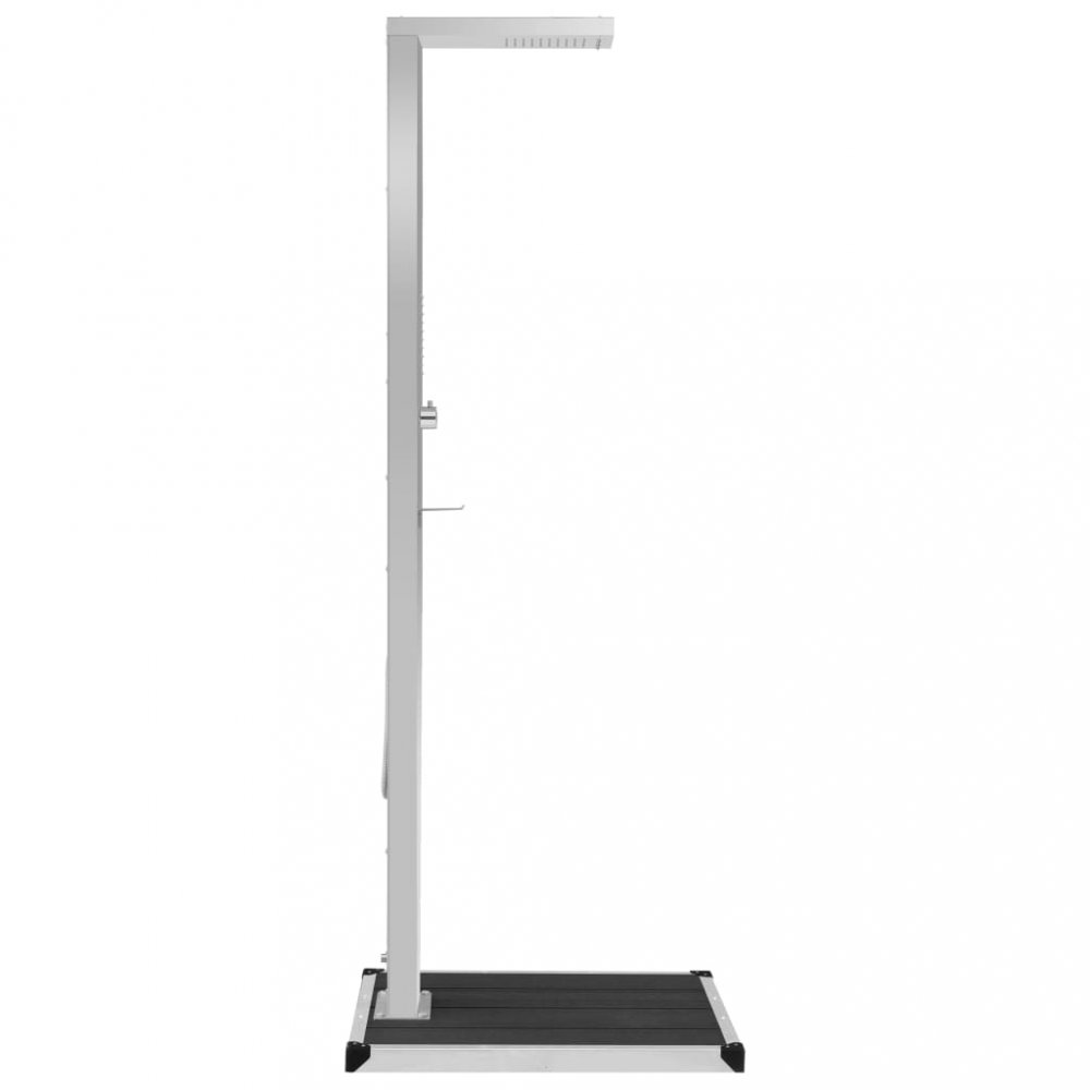 Zahradní sprcha s vaničkou Dekorhome Šedá Obrázek