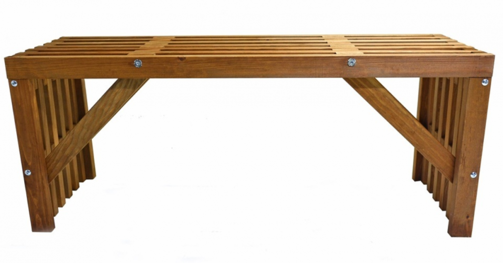 Zahradní lavice NEW STYLE hnědá Rojaplast