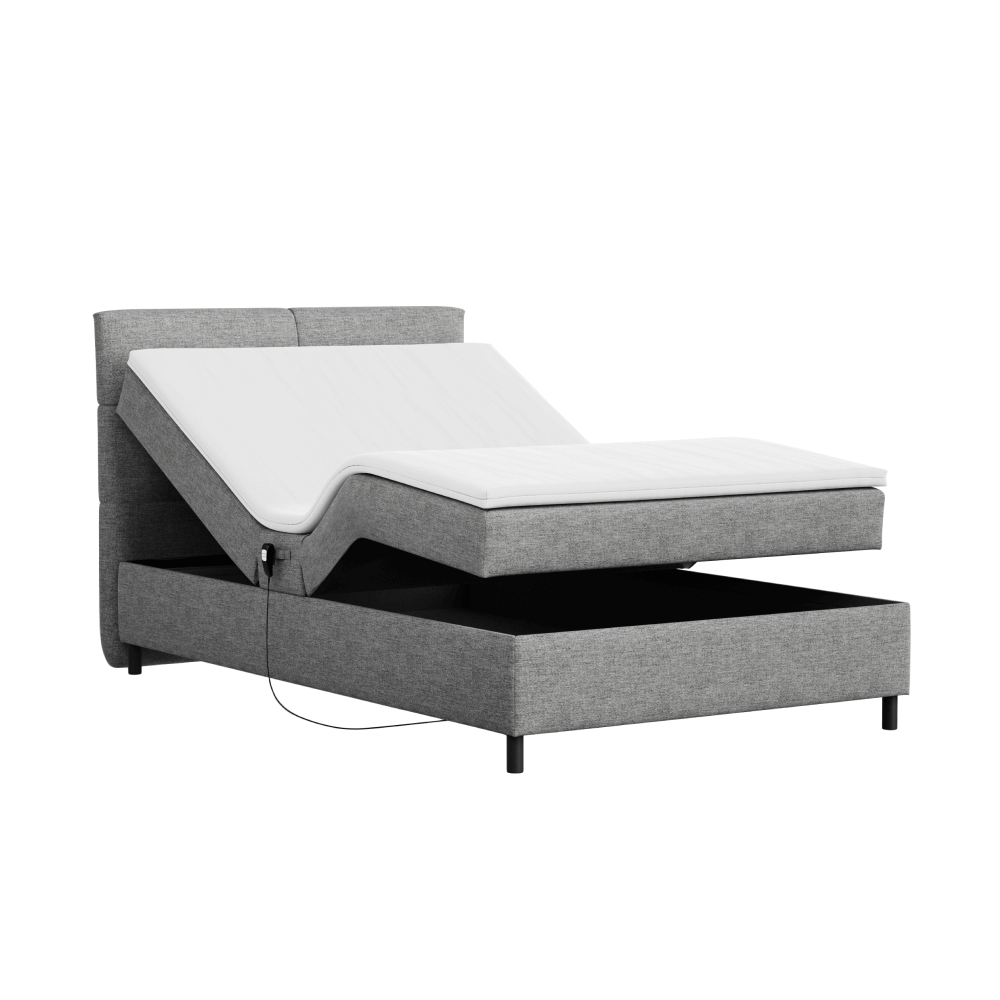 Elektrická polohovací boxspringová postel BONNIE 120 x 200 cm Obrázek