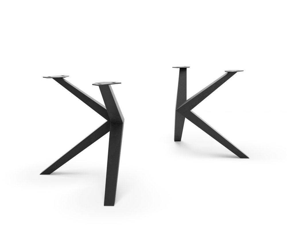 Č. podnože jedálenského stola Zenthara okrúhla kovová čierna