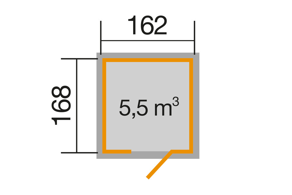 Drevený záhradný domček 348 Weka