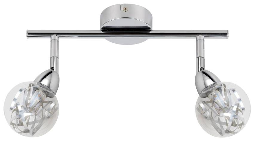 Stropné LED svietidlo SMD Bolo chróm