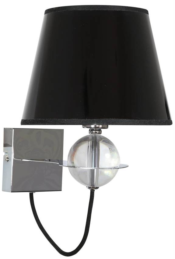 Nástenná lampa 1X40W E14 čierno-zlatá stredová TESORO