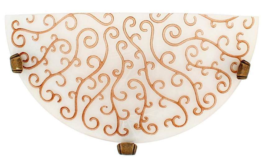 Nástenná lampa Oleander, stropná lampa, hnedá, 60W, E27