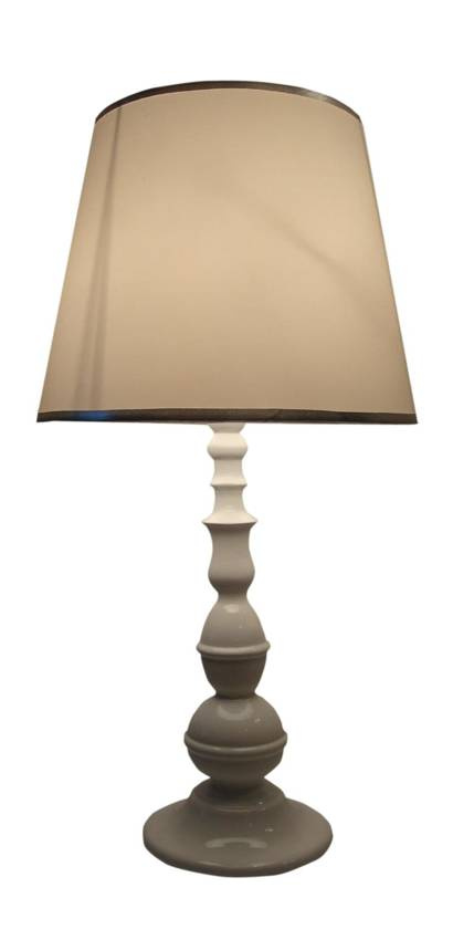 Biela stolová lampa Suri