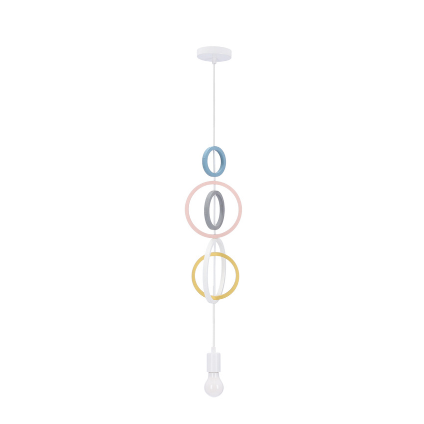 Závěsná lampa Hoops 5, 1x20W, E27, iq, dětská, mix barev