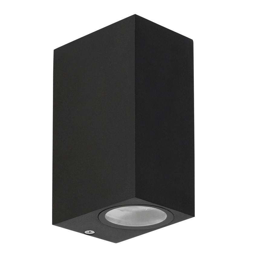 Záhradná lampa Nerium, fasádna kocka, dlhá 92x15,2cm, čierna, 2x35W GU10 IP44