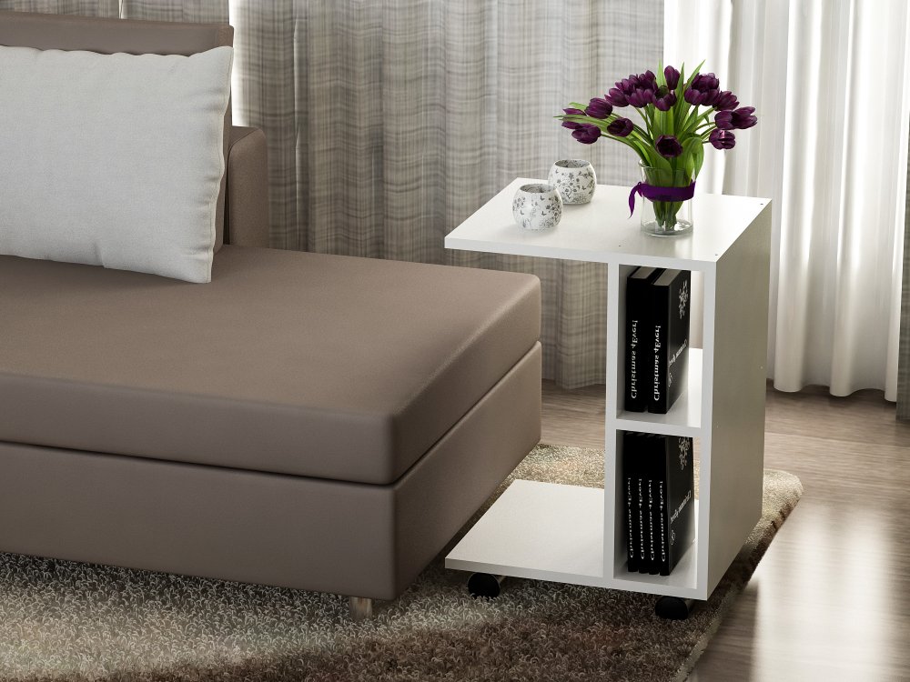 Príručný stolík / Odkladací stolík General - White