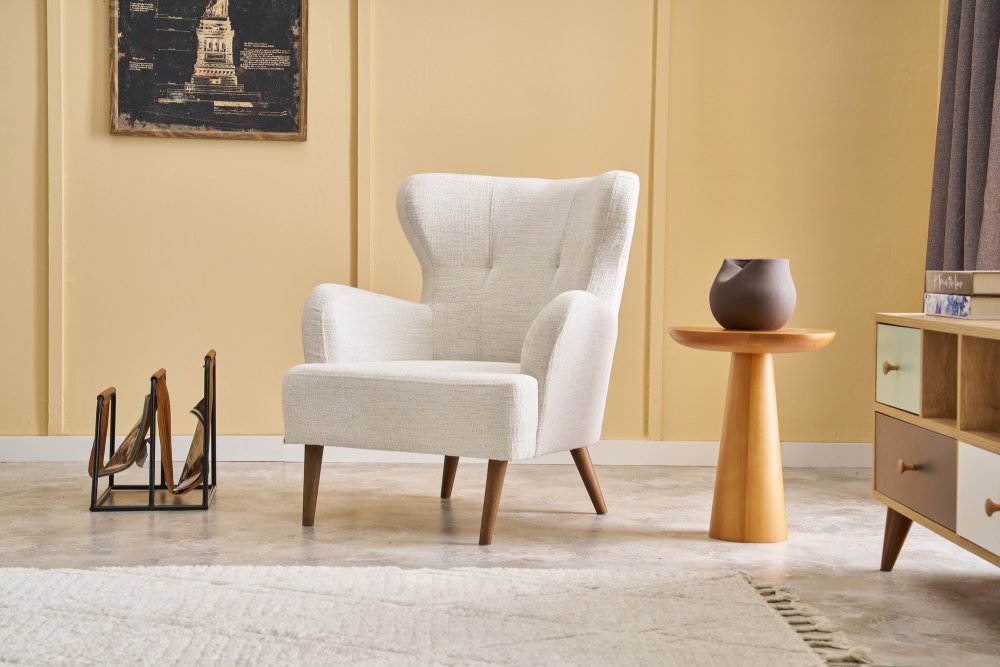 Kreslo ušiak Karina Prestij - Cream