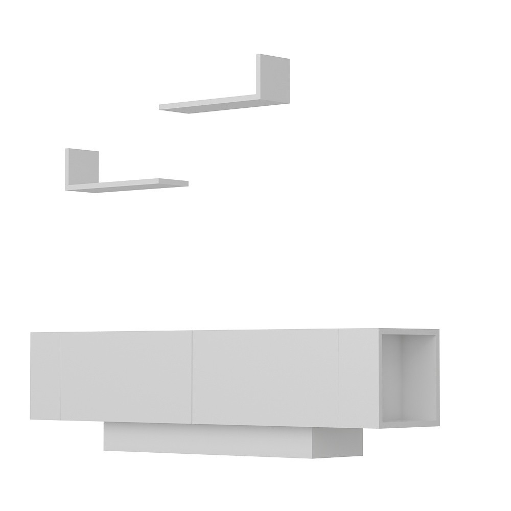 TV stěna / Sestava pod TV Ekol - White (obrázek 6)