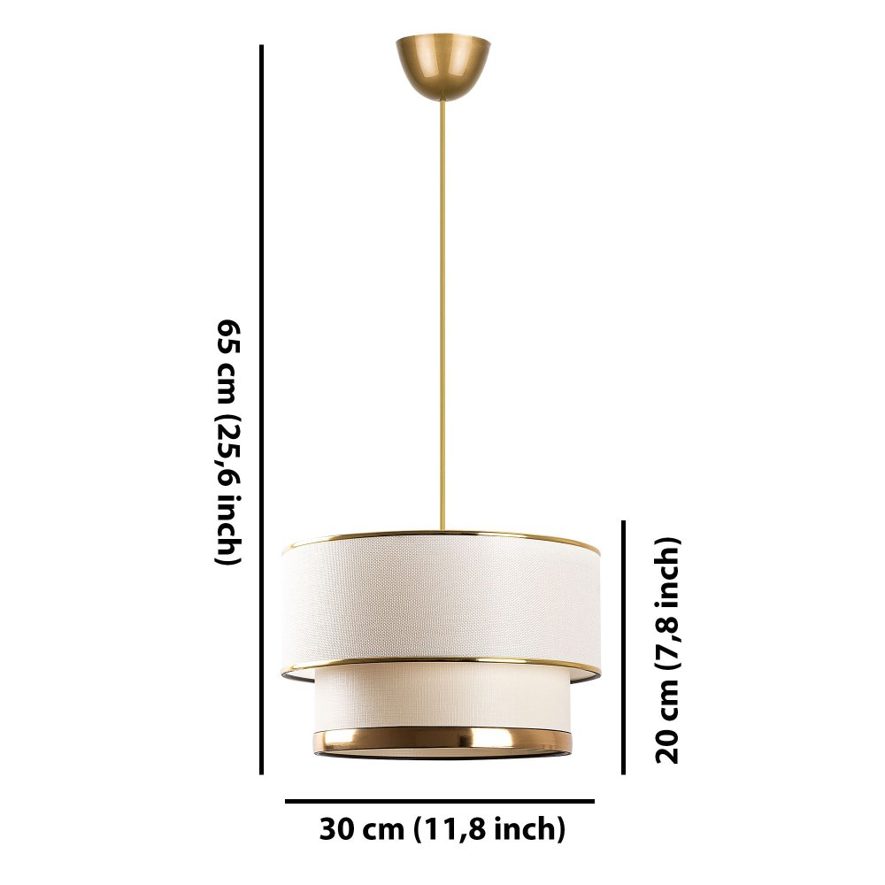 Lustr Cake - Cream, Gold (obrázek 3)