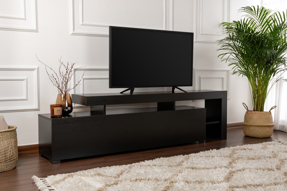 TV stolík Beliz - Wood Black