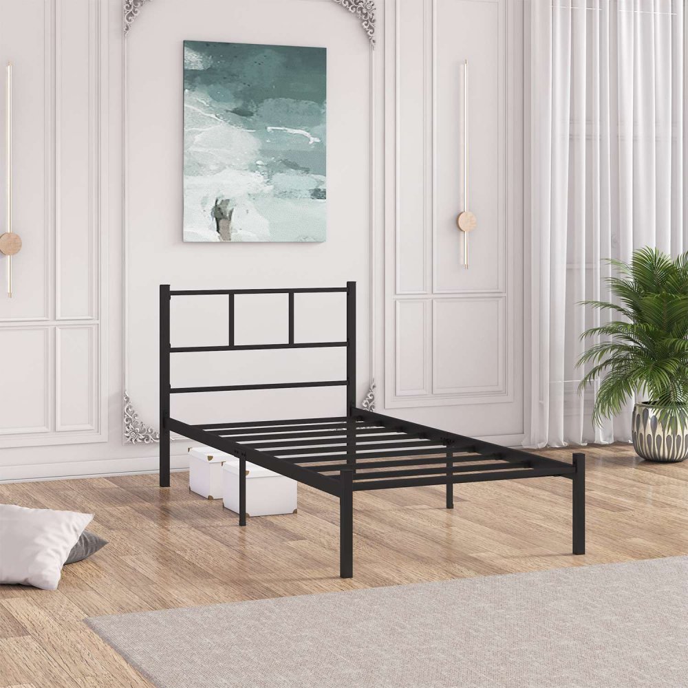 Rám jednolůžkové postele Cemre - Black 100x200 (obrázek 5)
