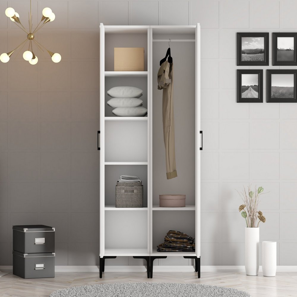 Šatní skříň Kumsal RR - White (obrázek 5)