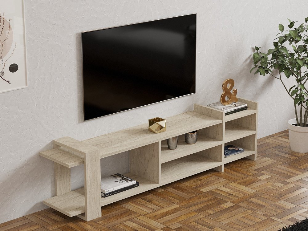 TV stolík Zeyna - Travertine