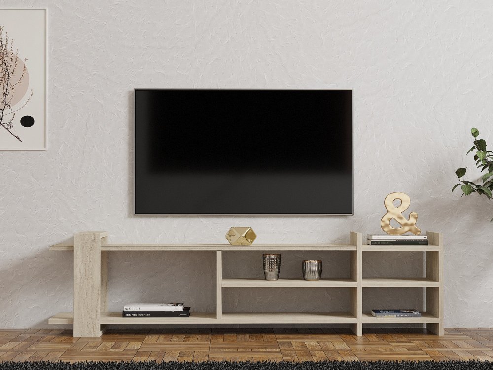 TV stolík Zeyna - Travertine