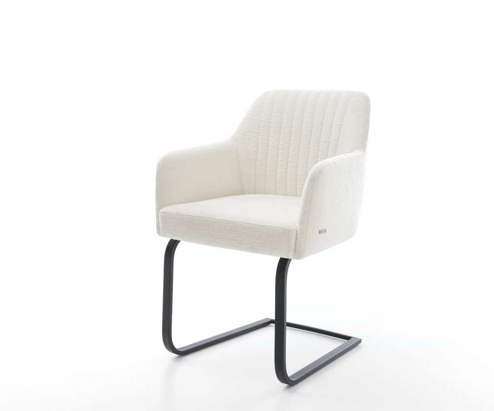 Konzolová jedálenská stolička Greg-Flex bouclé mäkký béžová konzolová