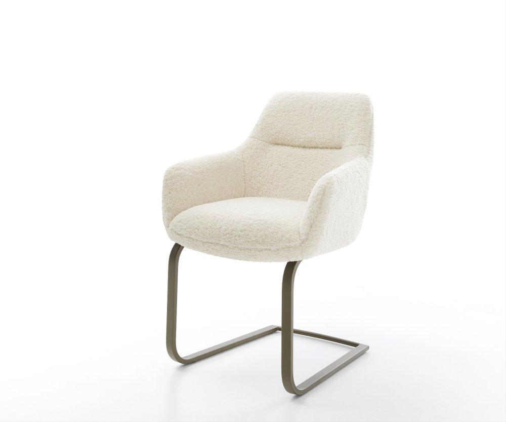 Konzolová jedálenská stolička Pejo-Flex teddy látka béžová konzolová