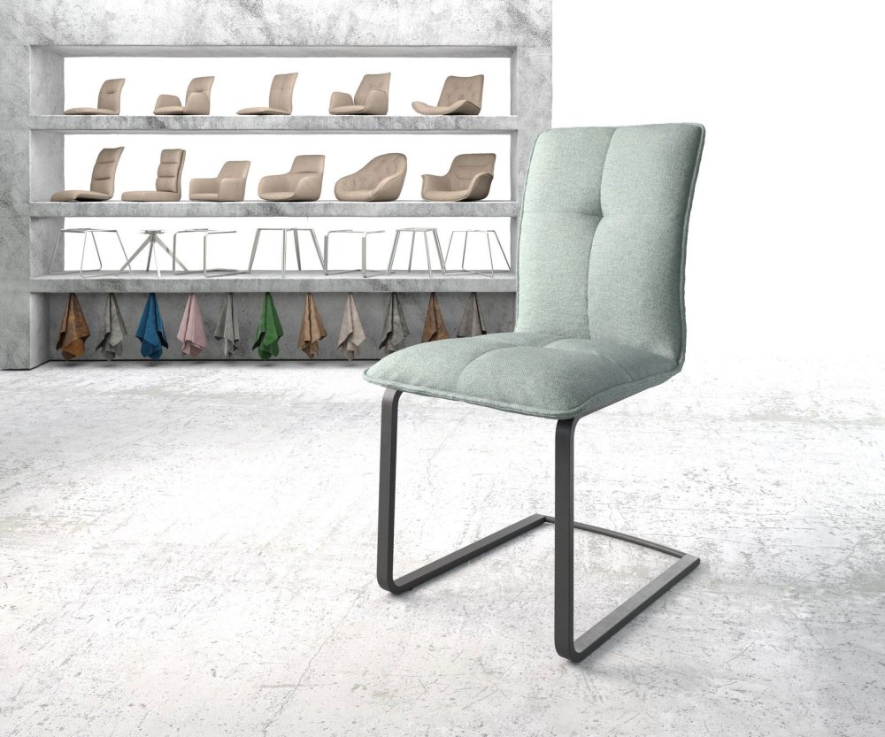 Jídelní židle Maddy-Flex mentolová konzolová podnož plochá