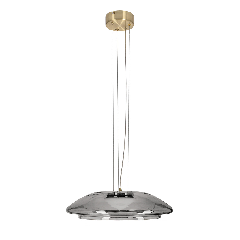 Lampa wisząca Ombre 42 szklana nad stół dymiony klosz GX53