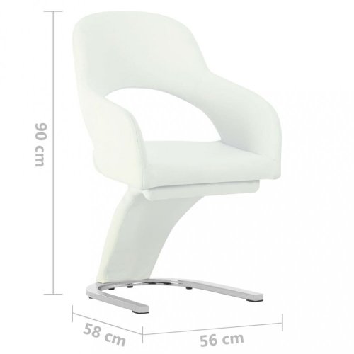 Jídelní židle 2 ks umělá kůže / chrom Dekorhome - BAREVNÁ VARIANTA: Černá