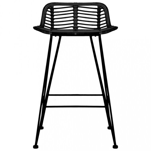 Barové stoličky 2 ks ratan / kov Dekorhome
