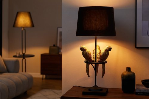 Stolní lampa MEBIS Dekorhome - BAREVNÁ VARIANTA: Zlatá