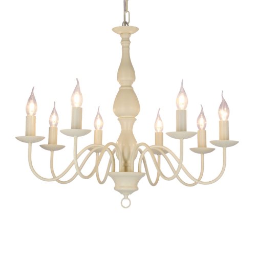 Závesná lampa Bellagio, krémová, 8xE14