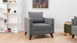 Kreslo / Jednomiestna pohovka Bella Armchair - Gey