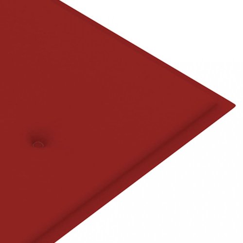 Záhradná lavica s poduškou 157 cm Dekorhome - BAREVNÁ VARIANTA: Červená