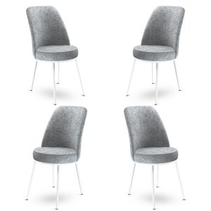 Súprava stoličiek (4 kusy) Dexa - Grey, White