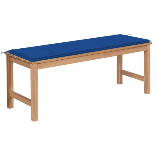 Zahradní lavice  teak / látka Dekorhome