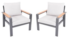 Zahradní křeslo 2 ks ROTTERDAM DUO