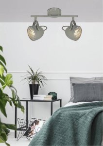 Nástěnná lampa 2X50W GU10 betonově šedá PENT