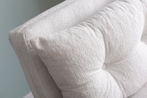 Rozkládací křeslo Sando Single - Teddy Fabric - White