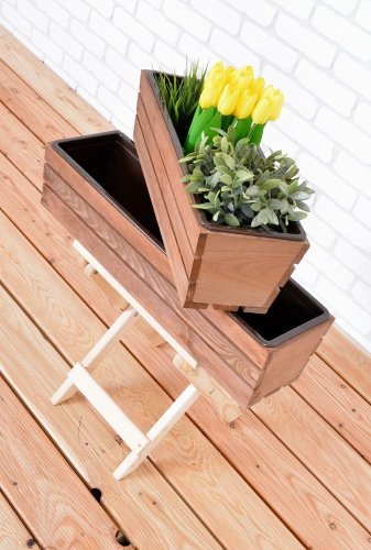 Dřevěný truhlík MODERN